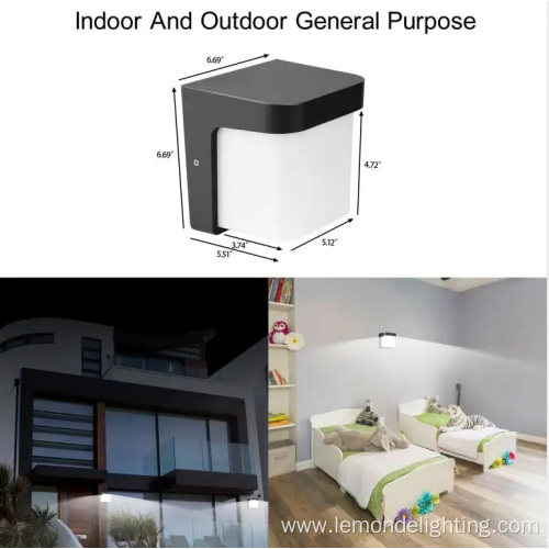 Square Outdoor Pir Motion Sensor Wall Light